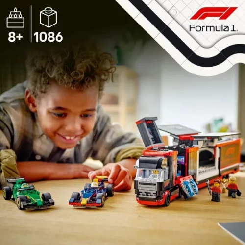 LEGO 60445 City F1 transzporter RB20 és AMR24 F1 versenyautókkal