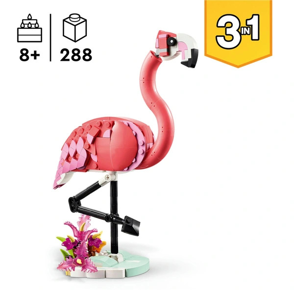 LEGO Creator Vadállatok: Rózsaszín flamingó 3 az 1-ben 31170 – alternatív kép 2