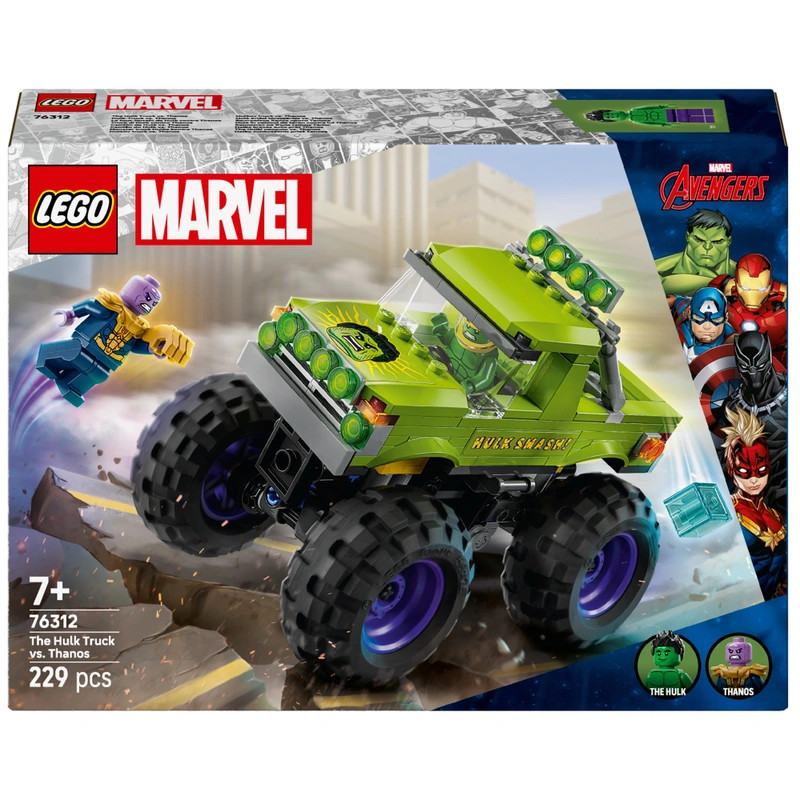 LEGO Marvel Super Heroes Hulk teherautó Thanos ellen 76312 – fő nézet