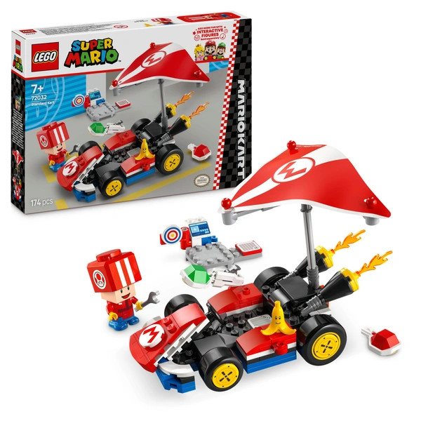 LEGO Super Mario Mario Kart – Normál gokart 72032 – alternatív kép 1
