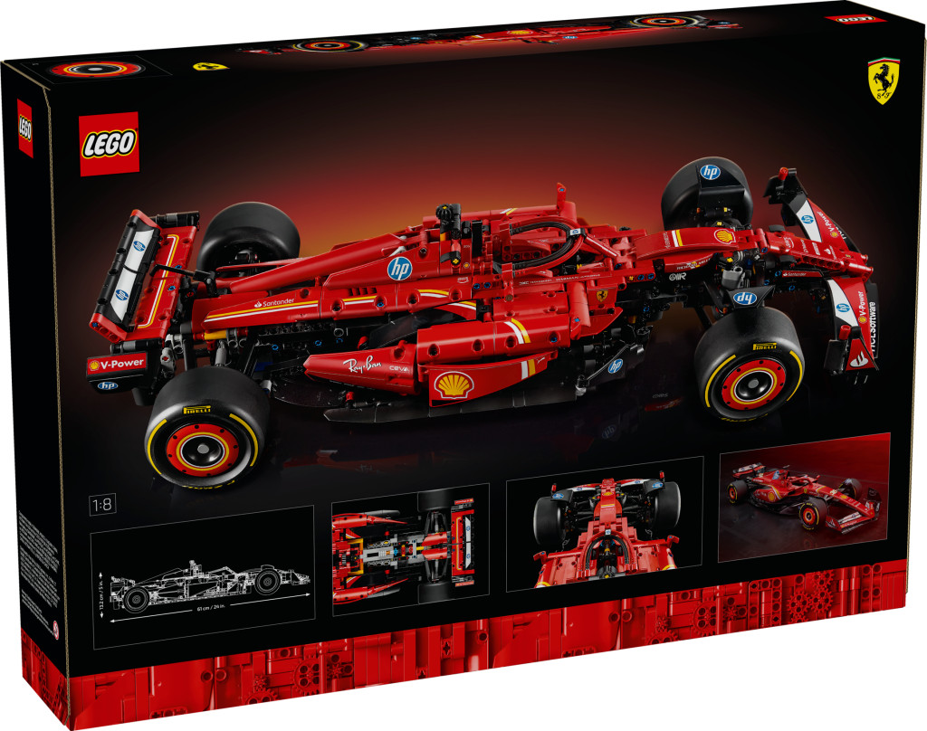 LEGO 42207 Technic Ferrari SF-24 F1 versenyautó – fő nézet