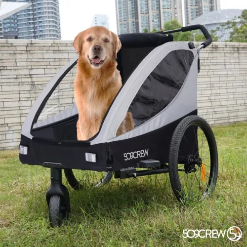 509 Crew kerékpár utánfutó II ezüstszürke