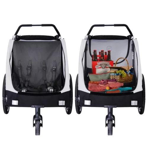 509 Crew kerékpár utánfutó II ezüstszürke