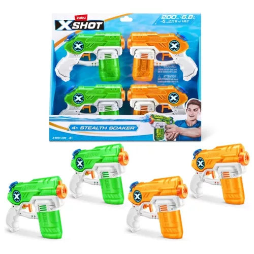 XSHOT Stealth Soaker vízipisztoly készlet 4 db