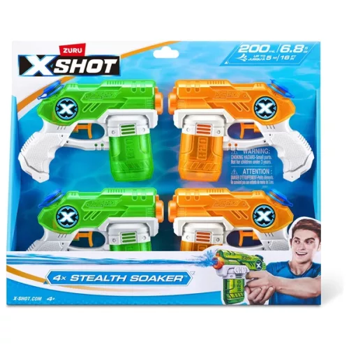 XSHOT Stealth Soaker vízipisztoly készlet 4 db