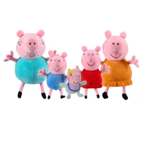 Peppa malac család plüss szett, 5 darabos