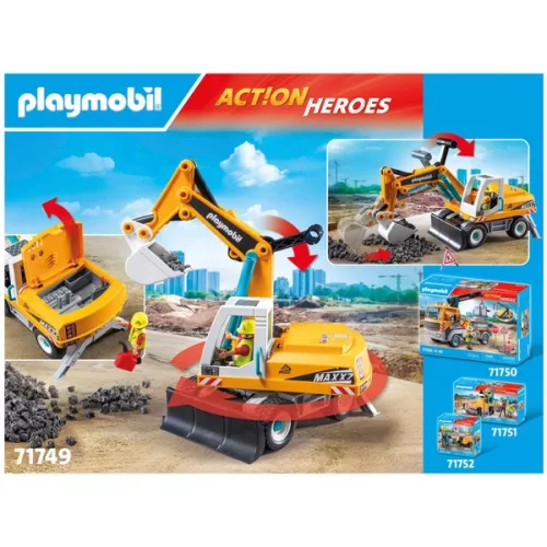 PLAYMOBIL Action Heroes 71749 Nagy kotrógép, 3–5 év