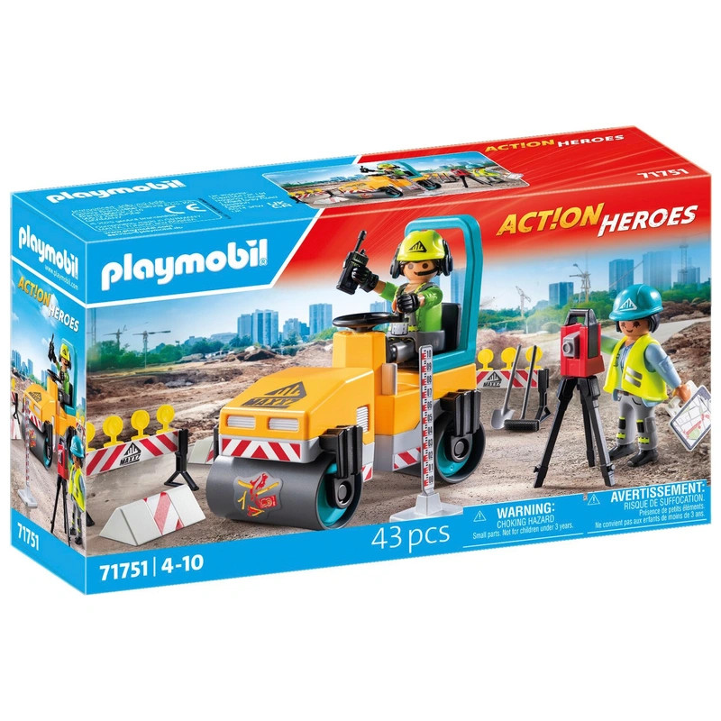 PLAYMOBIL Action Heroes 71751 Útépítési terület – fő nézet