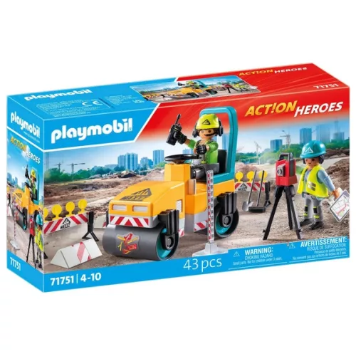 PLAYMOBIL Action Heroes 71751 Útépítési terület, 3–5 év