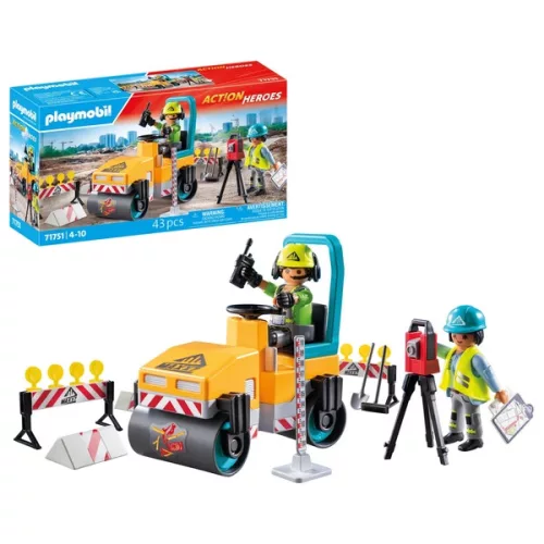 PLAYMOBIL Action Heroes 71751 Útépítési terület, 3–5 év