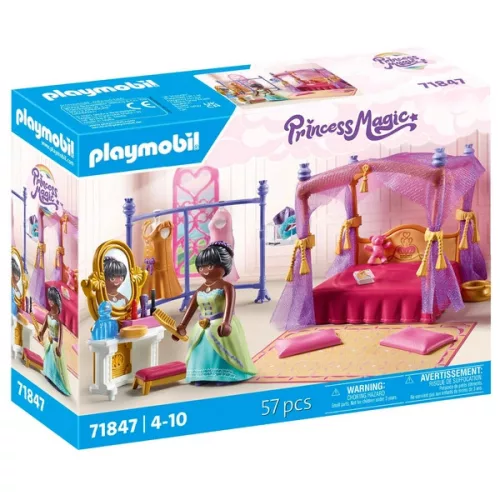 PLAYMOBIL Princess Magic 71847 Hercegnői hálószoba öltözővel, 3–5 év