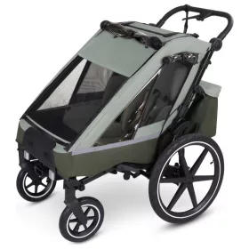   ABC Design 3 az 1-ben Tour kerékpár utánfutó, olívazöld