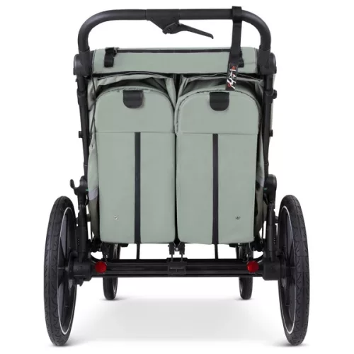 ABC Design 3 az 1-ben Tour kerékpár utánfutó, olívazöld