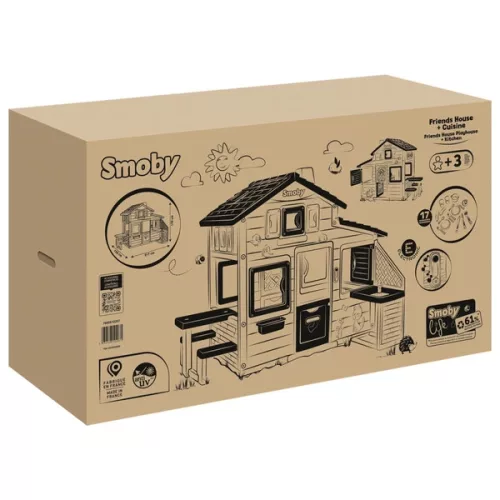 Smoby Friends játszóház gyerekkonyhával