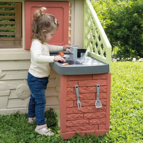 Smoby Nature játszóház gyerekkonyhával