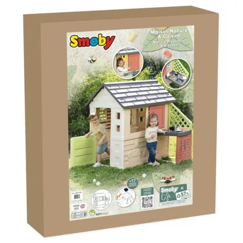Smoby Nature játszóház gyerekkonyhával