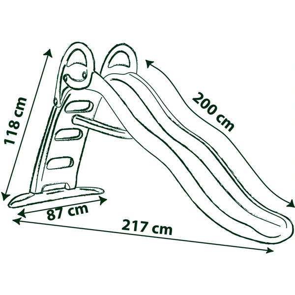 Smoby Vicces csúszda vízcsatlakozással, 200 cm – 4. kép