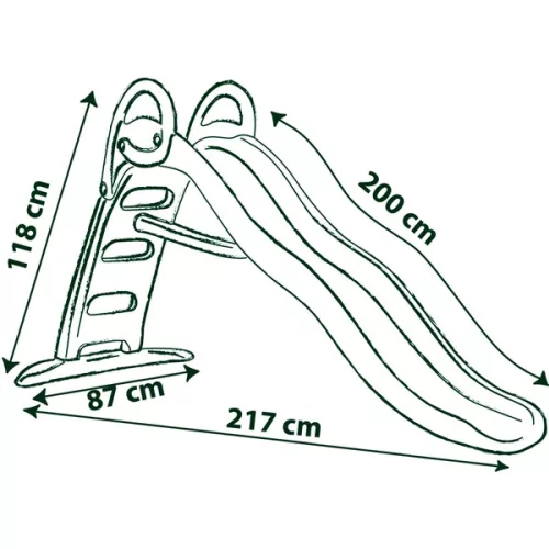 Smoby Vicces csúszda vízcsatlakozással, 200 cm