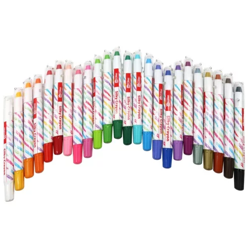 Crafty Co. Silky Crayons viaszkréta készlet, 24 db