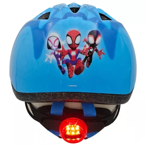 Marvel Spidey és szuper barátai kerékpáros sisak 46-51 cm protektorokkal szettben