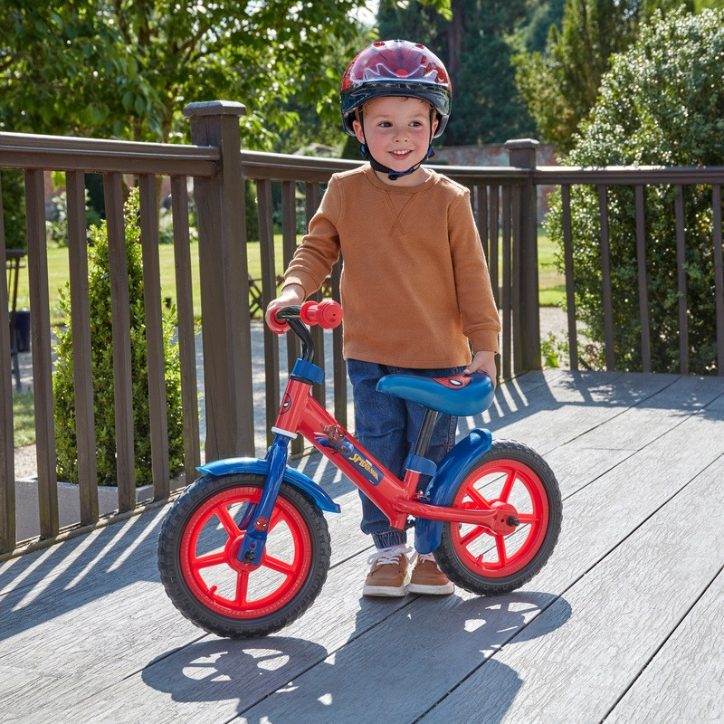 Smyths Toys 12 colos Spider-Man futóbicikli, piros/kék, alternatív kép 6