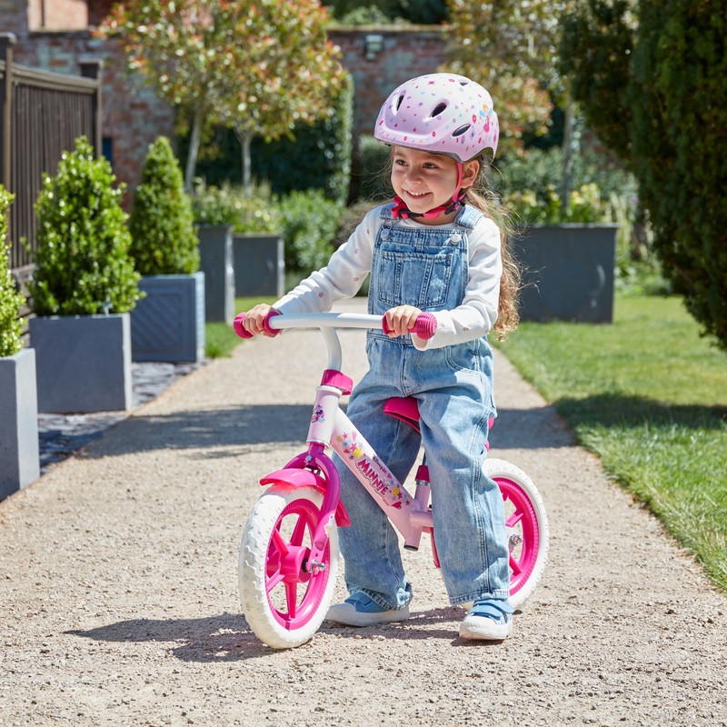 Smyths Toys 12 colos Minnie Maus futóbicikli, rózsaszín, alternatív kép 1
