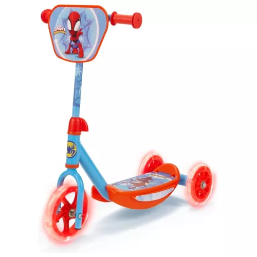 Pókember és szuper barátai Tri-Scooter LED világítással, 3–5 év, Többszínű