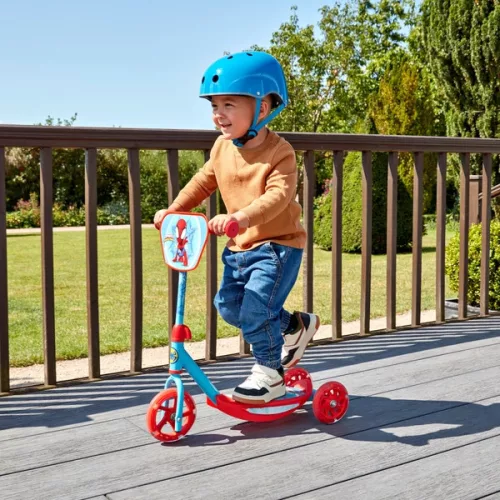 Pókember és szuper barátai Tri-Scooter LED világítással, 3–5 év, Többszínű