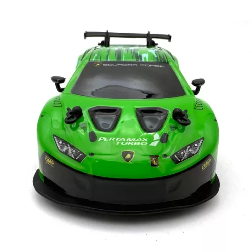 Távirányítós Lamborghini Huracán autó, zöld, 1:24 méretarány, 3–5 év, Többszínű