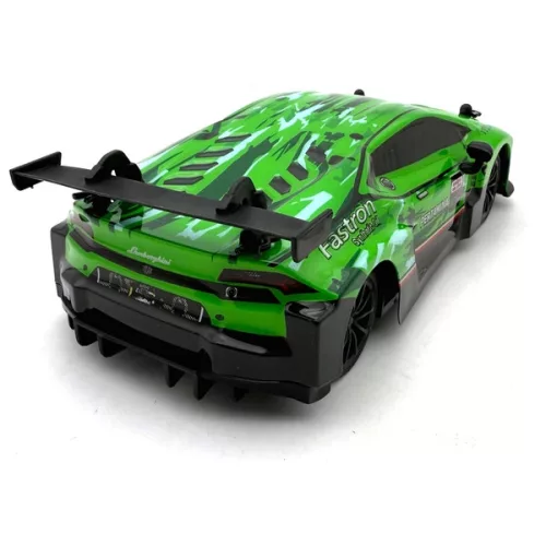 Távirányítós Lamborghini Huracán autó, zöld, 1:24 méretarány, 3–5 év, Többszínű