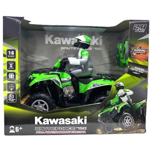 Távirányítós Kawasaki quad 1:6