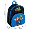 Hátizsák elülső zsebbel, Super Mario mintás