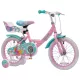 16 colos Einhorn gyerekkerékpár kiegészítő kerekekkel, pink