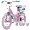 16 colos Einhorn gyerekkerékpár kiegészítő kerekekkel, pink