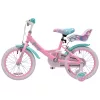 16 colos Einhorn gyerekkerékpár kiegészítő kerekekkel, pink