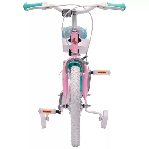 16 colos Einhorn gyerekkerékpár kiegészítő kerekekkel, pink