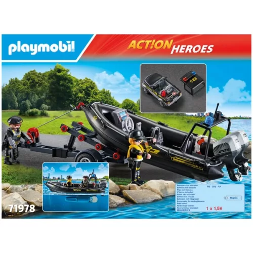 PLAYMOBIL Action Heroes 71978 SWAT csapat víz alatti motorra, 3–5 év