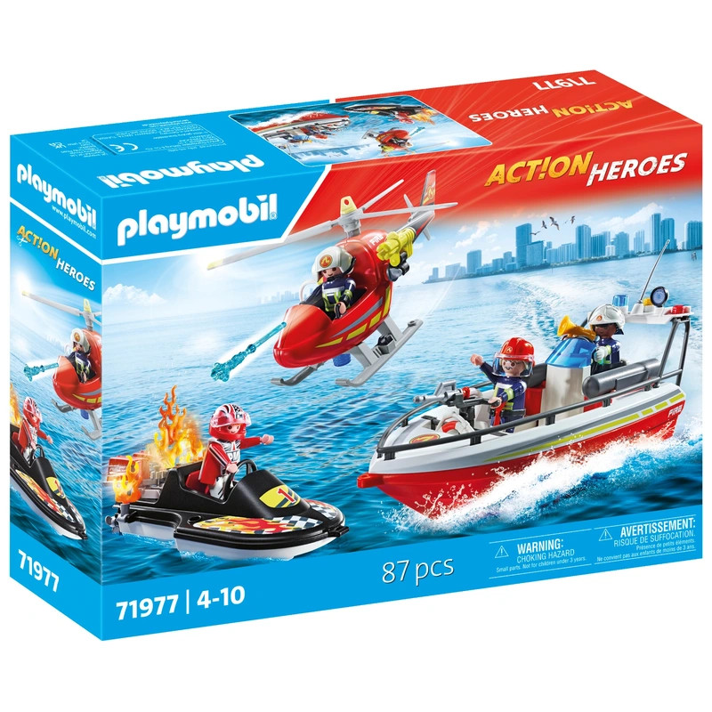PLAYMOBIL Action Heroes 71977 Tűzoltóság víz alatti motorral – fő nézet
