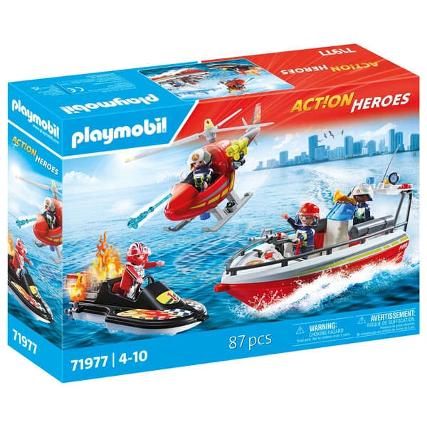 PLAYMOBIL Action Heroes 71977 Tűzoltóság víz alatti motorral – alternatív kép 1