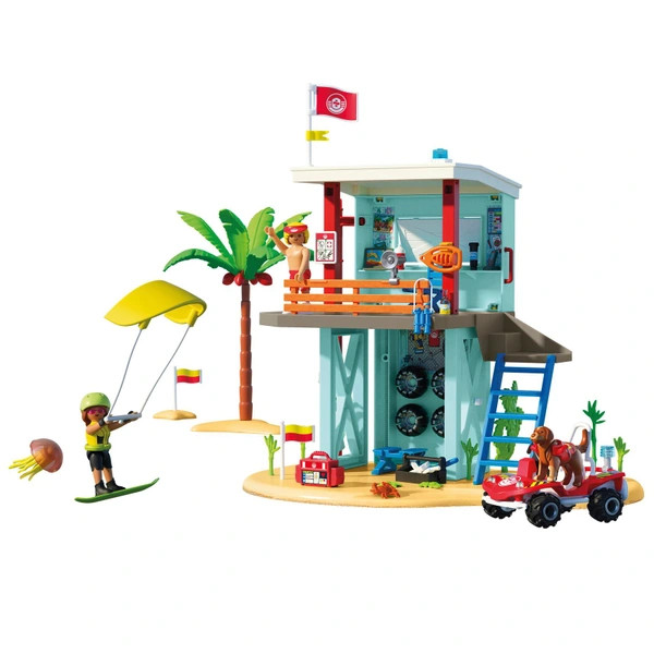 PLAYMOBIL My Life 71903 Vízimentő torony strandkocsival – alternatív kép 2