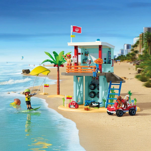 PLAYMOBIL My Life 71903 Vízimentő torony strandkocsival – alternatív kép 3