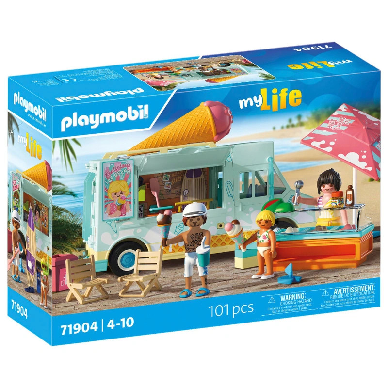 PLAYMOBIL életem 71904 Fagylaltos kocsi szörfbolttal – fő nézet
