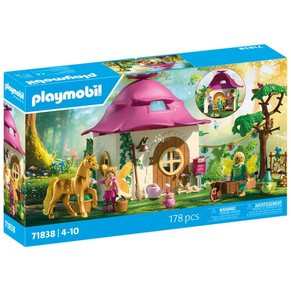 PLAYMOBIL 71838 Hangulatos tündérház arany unikornissal és istállóval – alternatív kép 1