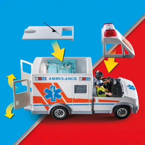 PLAYMOBIL City Action 71232 Fény- és hangtechnikai mentőautó, 3–5 év