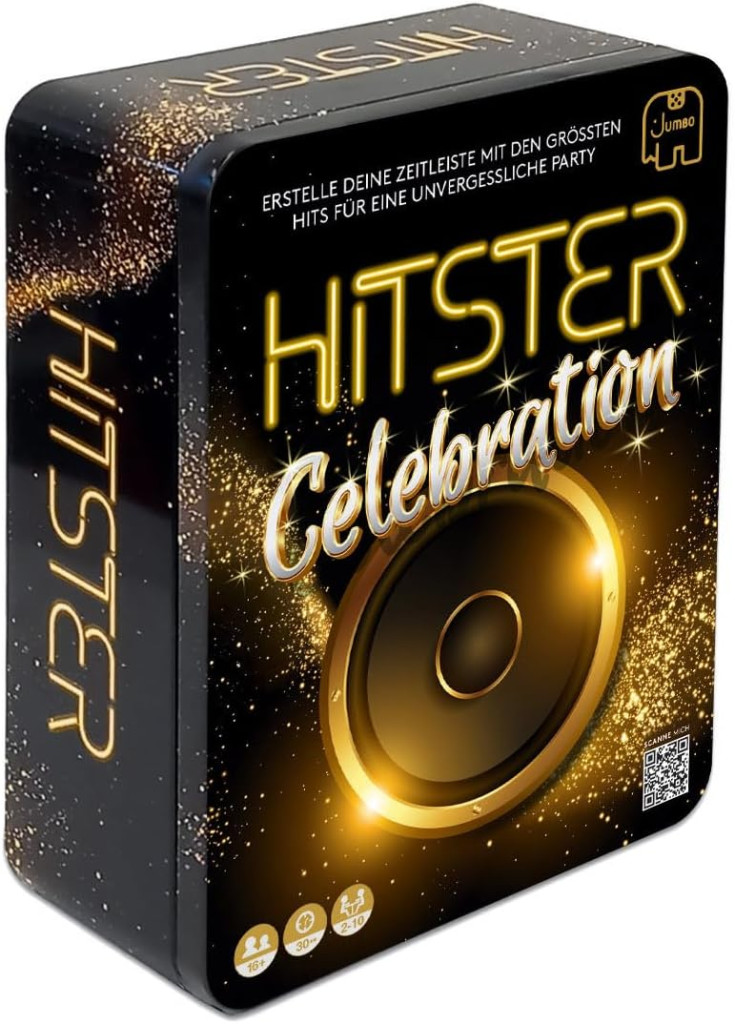 Hitster Celebration Mix társasjáték - EXKLUZÍV fémdobozos kiadás – fő nézet