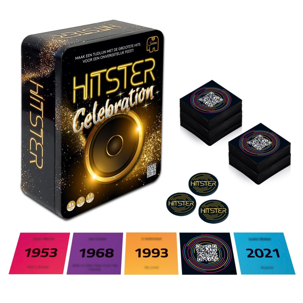 Hitster Celebration Mix társasjáték - EXKLUZÍV fémdobozos kiadás – alternatív kép 2