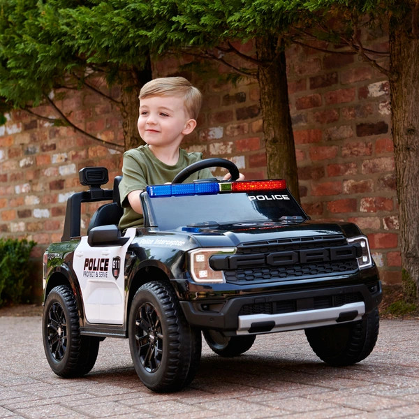 Ford Raptor rendőrautó, elektromos autó gyerekeknek, 10.8V – alternatív kép 1