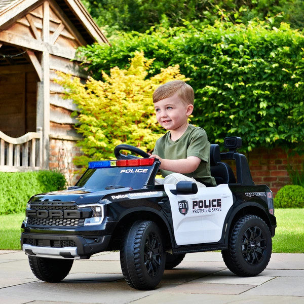 Ford Raptor rendőrautó, elektromos autó gyerekeknek, 10.8V – alternatív kép 2