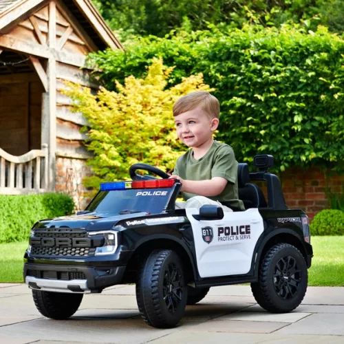 Ford Raptor rendőrautó, elektromos autó gyerekeknek, 10.8V