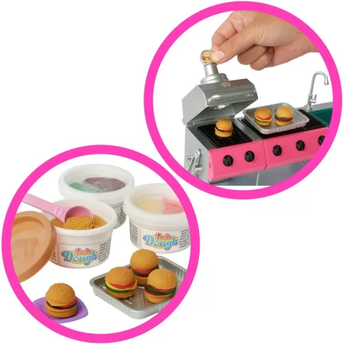 Barbie szuper kalandos lakóautó kiegészítőkkel